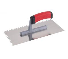 Hladidlo nerez 280 x 130 mm 6-zubé gumová rukoväť Profi