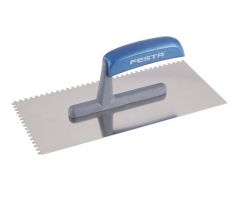 Hladidlo nerez 280 x 130 mm 4-zubé drevená ruk.