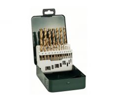 BOSCH Sada špirálových vrtákov 19 ks 1,0-10,0 mm HSS-TiN DIN 338