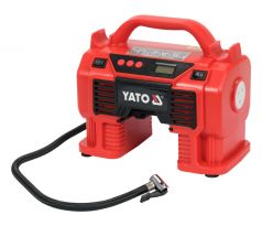 YATO akumulátorový kompresor 11 bar 18 V (bez batérie a nabíjačky) + 12 V zapaľovač