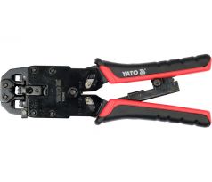 YATO krimpovacie kliešte 205 mm UTP siete/RJ45 a telefónne konektory RJ10, RJ11, RJ12