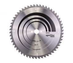 BOSCH Pílový kotúč na drevo 350 x 30 x 3,5 mm / 54T Optiline Wood ATB / UW