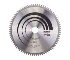 BOSCH Pílový kotúč na drevo 250 x 30 x 3,2 mm / 80T Optiline Wood ATB / N