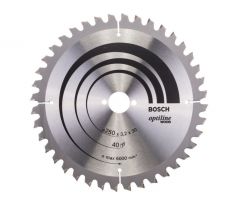 BOSCH Pílový kotúč na drevo 250 x 30 x 3,2 mm / 40T Optiline Wood ATB / N