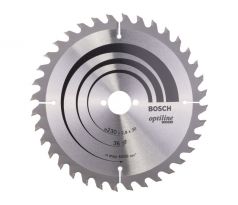 BOSCH Pílový kotúč na drevo 230 x 30 x 2,8 mm / 36T Optiline Wood ATB
