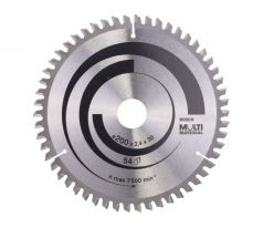 BOSCH Pílový kotúč univerzálny 200 x 30 x 2,4 mm / 54T MultiMaterial HLTCG