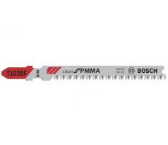 List priamočiarej píly T 102 BF Clean for PMMA