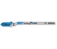 BOSCH Priamočiare pílové listy na plech T 118 EOF 83/1,5 mm bimetal (5 ks/bal.)