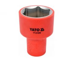 Izolovaná zásuvka 1/2" 30 mm 1000 V CrV YATO