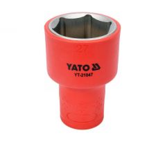 Izolovaná zásuvka 1/2" 27 mm 1000 V CrV YATO