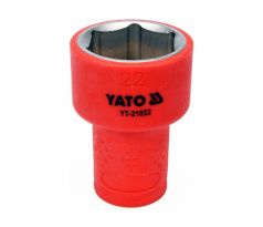 Izolovaná zásuvka 3/8" 22 mm 1000 V CrV YATO