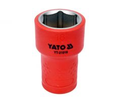 Izolovaná zásuvka 3/8" 18 mm 1000 V CrV YATO