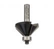 BOSCH Karbidová kužeľová fréza na hrany s ložiskom 35,0 x 11 x 15 x 56 x 8 mm / 45°