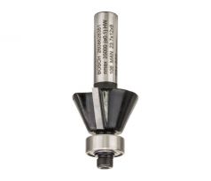 BOSCH Karbidová kužeľová fréza na hrany s ložiskom 23,7 x 5,5 x 12 x 54 x 8 mm / 25°