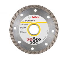 BOSCH Diamantový rezací kotúc 115 x 2,0 x 7,0 x 22,2 mm Turbo ECO pre Universal (10 ks)