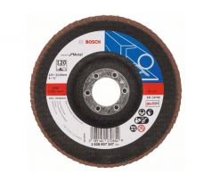 BOSCH Lamellový brúsny kotúč kónický 125 x 22,2 / P120 Zirkón-korund X551 inox