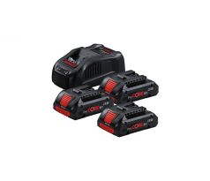 BOSCH Akumulátorový set ProCORE 18V / 3 x 4,0 Ah + GAL1880 CV rýchlonabíjačka