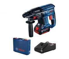 BOSCH Akumulátorové vŕtacie kladivo GBH 180-LI SDS-Plus v kufri (1 x 4,0 Ah + rýchlonabíjačka)