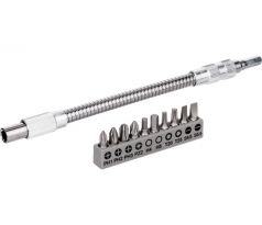 BOSCH Sada bitov 11 dielna s flexibilným kovovým nadstavcom 200 mm