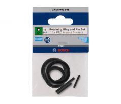 BOSCH PRO Poistný krúžok a čap pre 1/2" nástrčné hlavice