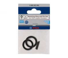 BOSCH PRO Poistný krúžok a čap pre 3/8" nástrčné hlavice