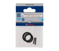BOSCH PRO Poistný krúžok a čap pre 1/4" nástrčné hlavice