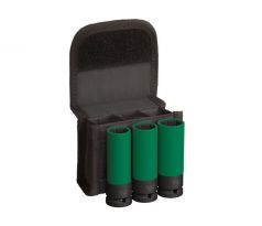 BOSCH PRO Sada nástrčných hlavíc pre hliníkové disky 3 dielna 1/2" 17/19/21 mm CrMo