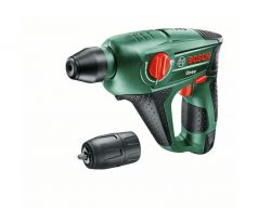BOSCH Uneo Akumulátorové vŕtacie kladivo + Vŕtacie skľučovadlo (1x2,5 Ah) v kufri