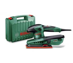 BOSCH PSS 250 AE Vibračná brúska + 28 brúsnych listov v kufri