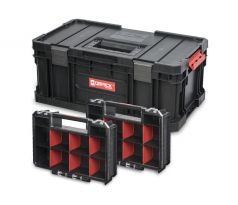 QBRICK SYSTEM TWO PLUS Skrinka na náradie + 2 db organiser multi