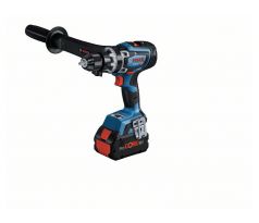 BOSCH BITURBO Akumulátorový príklepový vŕtací skrutkovač GSB 18V-150 C v L-Boxx (2 x 8,0 Ah + rýchlonabíjačka)