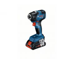 BOSCH Akumulátorový rázový uťahovač GDR 18V-200 v L-Case (2 x 4,0 Ah + rýchlonabíjačka)