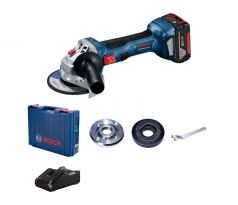 BOSCH Akumulátorová uhlová brúska 125 mm GWS 180-LI v kufri (1 X 4,0 Ah + rýchlonabíjačka)
