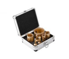 Sada diamantových kruhových fréz 7 dielov (8-68 mm)