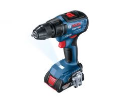 BOSCH Akumulátorový vŕtací skrutkovač GSR 18V-50 v L-Case (2 x 2,0 Ah + nabíjačka)