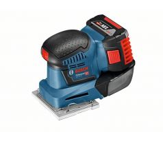BOSCH Akumulátorová vibračná brúska GSS 18V-10 v L-Boxx + sada príslušenstva (2 x 5,0 Ah + rýchlonabíjačka)