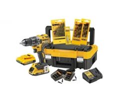 DEWALT akumulátorový skrutkovač s príslušenstvom 18 V (2 x 2 Ah + nabíjačka + TSTAK) DCK791D2T