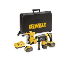 Vŕtacie kladivo 54 V XR FLEXVOLT 30 mm SDS-Plus s integrovaným odsávaním – 2 x 9 Ah