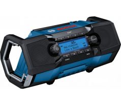 BOSCH Digitálne rádio GB 18V-2 SC v kartónovej krabici (DAB+, Bluetooth, FM a AUX) IP 54
