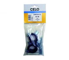 CELO EDR M8 x 80 + (2 ks/bal.) FX10 + (2 ks/bal.) RI O 22 mm gumová svorka (2 ks/bal.)