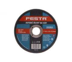 Kotúč 125 x 1,6 x 22,2 mm na kov Festa