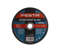 Kotúč 180 x 2,5 x 22,2 mm na kov Festa