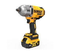 DEWALT Aku rázový skrutkovač 18 V bezuhlíkový 1/2” 1396/1898 Nm (2 x 5,0 Ah + nabíjačka + TSTAK)