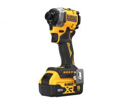 Bezuhlíkový kompaktný rázový skrutkovač 18 V XR – 2 X 5 Ah