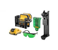 Bodový zelený krížový laser 12 V XR 5 – 1 X 2 Ah