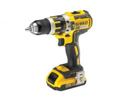 DEWALT akumulátorová príklepová vŕtačka 18 V bez uhlíková (2 x 2 Ah + nabíjačka) DCD795D2
