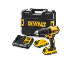 DEWALT akumulátorový skrutkovač 18 V (2 x 2 Ah + nabíjačka + TSTAK) DCD777D2T