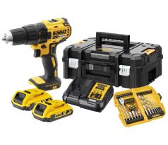 DEWALT akumulátorová príklepová vŕtačka 18V sada vrtákov a skrutkovacích bitov (2x2 Ah) DCD777D2K