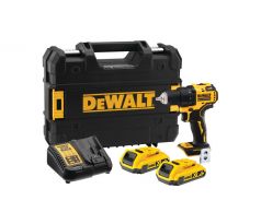 DEWALT akumulátorová vŕtačka 18 V bez uhlíková (2 x 2 Ah + nabíjačka + TSTAK) DCD708D2T