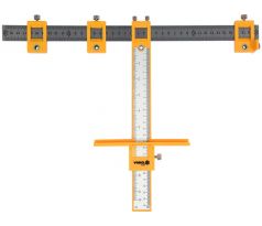 VOREL Nastaviteľná vŕtacia šablóna 200 x 250 mm
